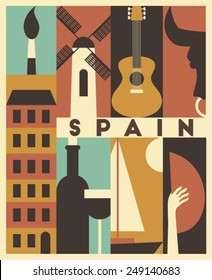 Vector Spain background