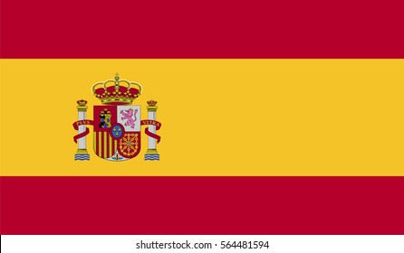 Vector Spain flag, Spain flag illustration, Spain flag picture,