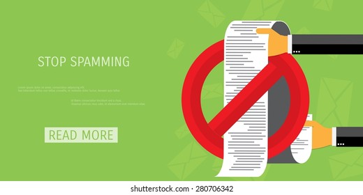 Vector spamming web flat background. Global communication. Social network. Concepts for web banners and promotional materials.