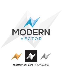 Vector Spark Arrow Up Logo Icon