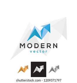 Vector Spark Arrow Up Logo Icon