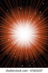 Vector spark  and glittering stars
