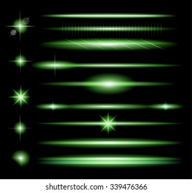 Vector Sparkle Collection with a lot of different Shapes: circolar lightning , point of lights, sparkle bars, cross sparkles. Ready to copy and past on whatever background