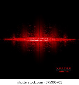 Vector sparkles background. Red abstract Vector Illustration.