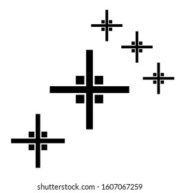Vector sparkles icon set. Star element
