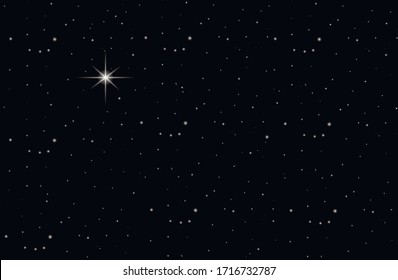  Vector sparkles on a black background. Christmas abstract pattern. Sparkling magical dust particles.