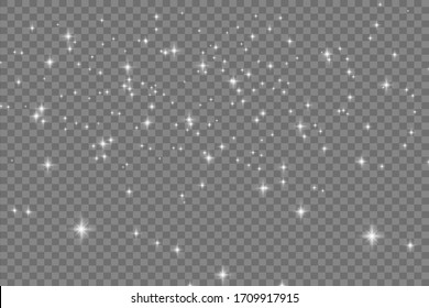 stars on transparent background