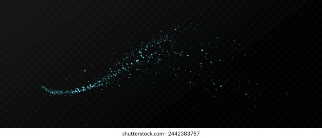 Vector sparkles on a transparent background. Christmas light effect. Sparkling magical dust particles.The dust sparks and golden stars shine with special light	