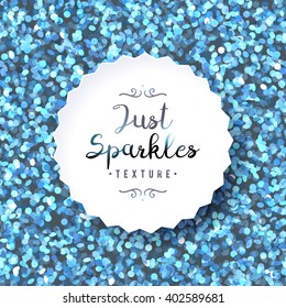 vector sparkles seamless pattern, texture of shiny particles