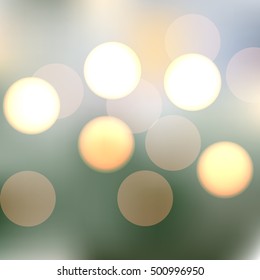 Vector sparkling bokeh illustration. Beautiful background for your design. EPS10