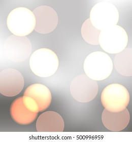 Vector sparkling bokeh illustration. Beautiful background for your design. EPS10