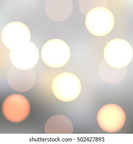 Vector sparkling bokeh illustration. Beautiful background for your design. EPS10