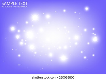 Vector sparkling purple space background illustration - Vector abstract purple sparkle background template
