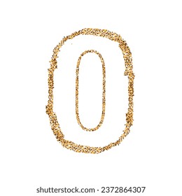 Vector sparkly round badge icon on white.