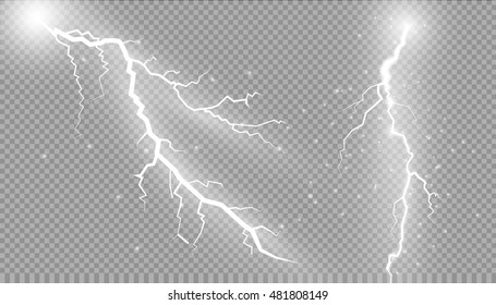 Vector Sparks.vector electrical and star.on a transparent background