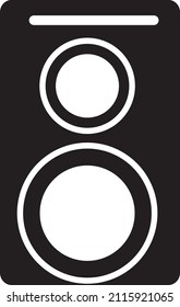 Vektorgrafik-Taster-Symbol auf weißem Hintergrund.EPS