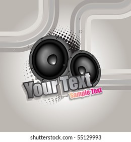 vector speaker art background illustration
