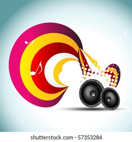 vector speaker design with wave around it