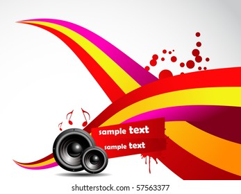 vector speaker design with wave around it