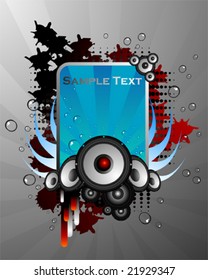 vector speaker grunge layout