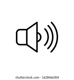 Vector, speaker icon. Line design template