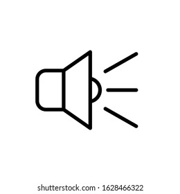 Vector, speaker icon. Line design template