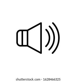 Vector, speaker icon. Line design template