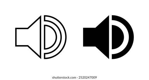 Vector Speaker Icon Set. Volume Icon Set