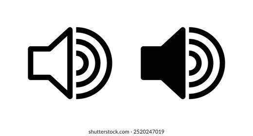 Vector Speaker Icon Set. Volume Icon Set
