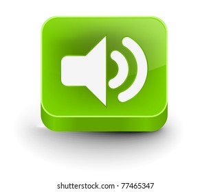 vector speaker icon web design element.
