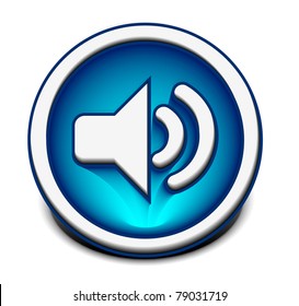 vector speaker icon web design element.