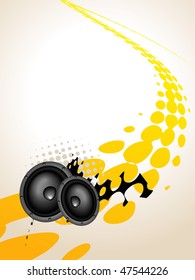 vector speaker music art background