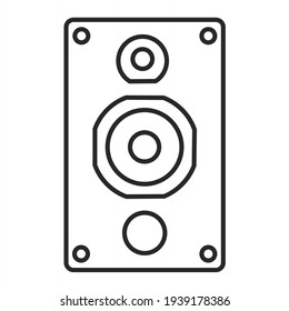 Vectorlautsprecher-Kontrast-Design
