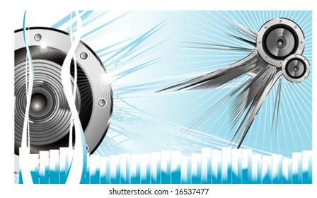Sonido de ecualizador de altavoces VECTOR