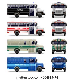 Vector special bus icons