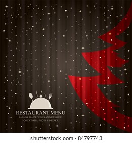 Vector. Special Christmas Restaurant Menu