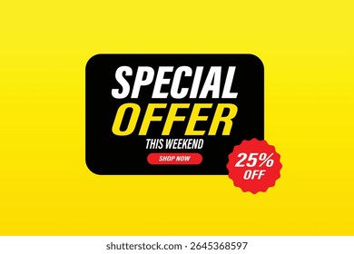 vector Special offer creative label banner discount offer

