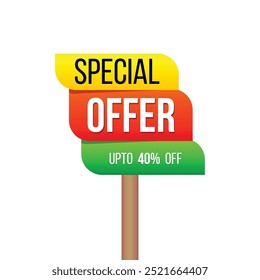 vetor especial oferta criativo venda banner design

