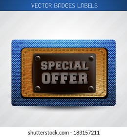 vector special offer label design