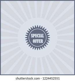Vector special offer label. vector icon