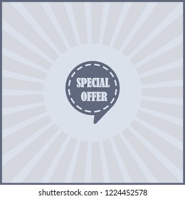 Vector special offer label. vector icon