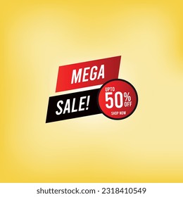 
Plantilla de fondo de banners para oferta especial de vectores mega venta
