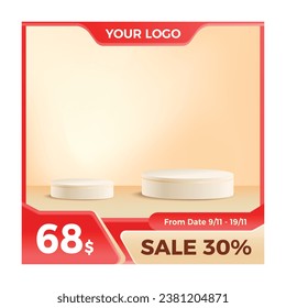 Vector special offer social media post template