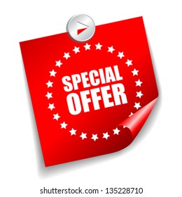 Vector special offer sticker