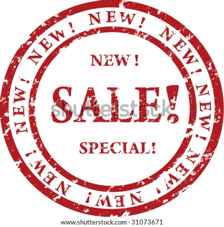 Vector special stamp sale