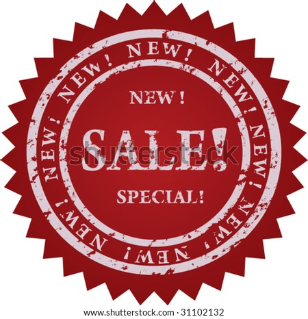 Vector special stamp sale