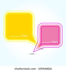 Vector speech bubble ( vector background ) EPS 10