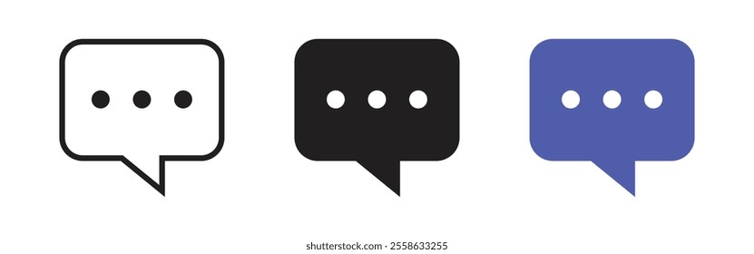 Vector Speech Bubble Icon Set