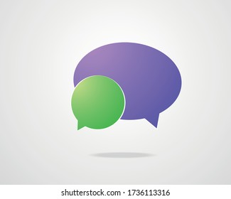 Vector speech bubble icons. Layout element for web, brochure, presentation or infographics.
