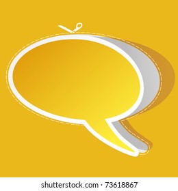 Vector speech bubble. Vector illustration.